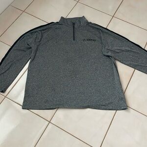 Men’s Gray & Black Polo Style Shirt. Ft. Benning. XL